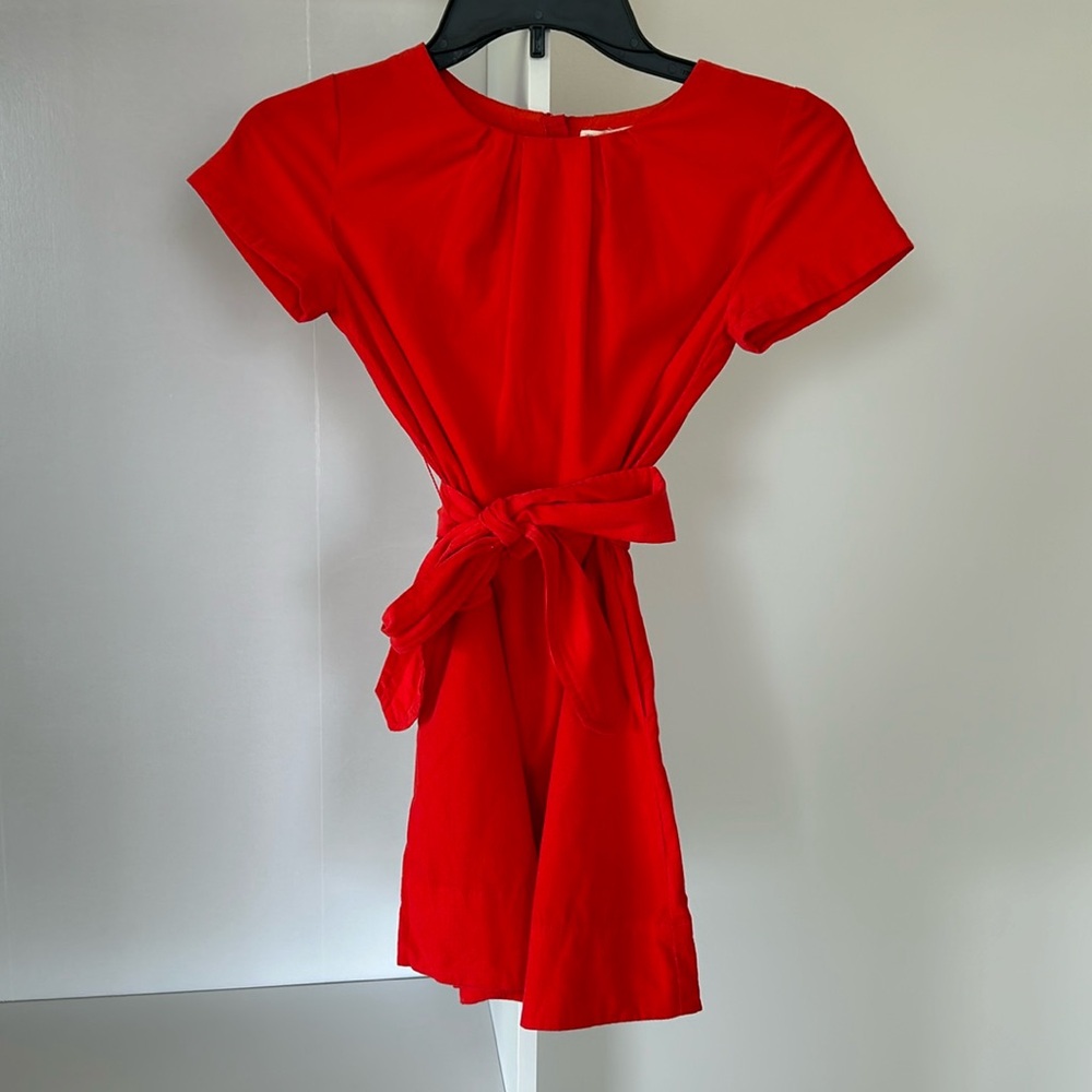 Red Corduroy Dress